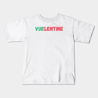 Valentine's day pun for vuejs enthusiast web developers Kids T-Shirt